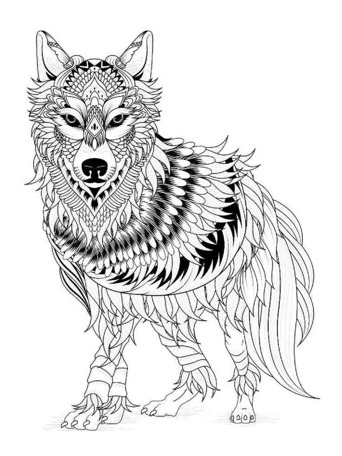 Mandalas Loup 35